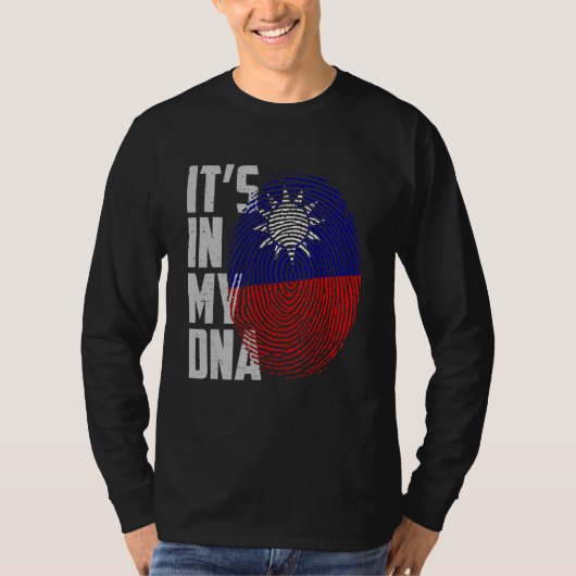 It's In My DNA Taiwan Taiwanese Flag Taiwan Finger T-shirt (Voorkant)