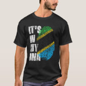 IT's IN MY DNA Tanzania Flag Tanzanian T-shirt (Voorkant)
