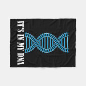Its In My Dna Train Track Railfan Railroad Lover  Fleece Deken (Voorkant (Horizontaal))