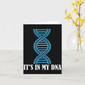 Its In My Dna Train Track Railfan Railroad Lover Kaart (Gele Bloem)