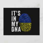 Its In My DNA Ukrainian Flag Ukraine Briefkaart (Voorkant)