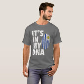 IT's IN MY DNA Uruguay Flag Official Pride Gift Co T-shirt (Voorkant volledig)