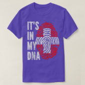 ITS IN MY DNA Zwitserland Vlag Zwitsers Raglan Bas T-shirt (Design voorkant)