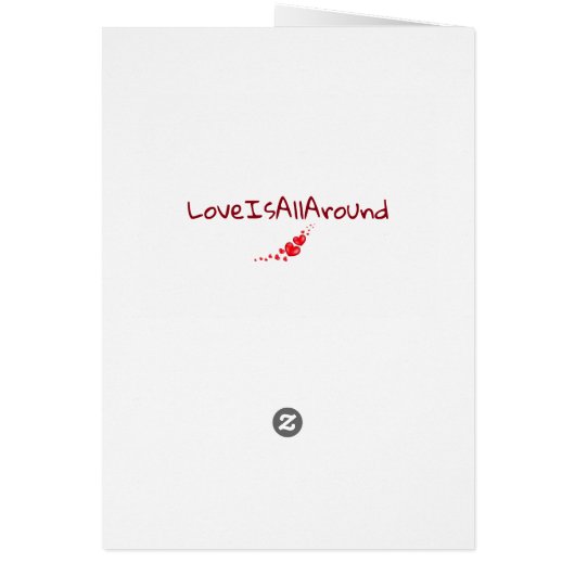 **IT'S IN THE SAND-NO WAVE CAN TAKE IT** LOVE CARD (Achterkant)