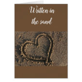 **IT'S IN THE SAND-NO WAVE CAN TAKE IT** LOVE CARD (Voorkant)