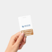 ITS Informatie Technologie Diensten Begeleider Badge (Handheld)