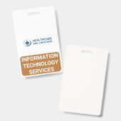 ITS Informatie Technologie Diensten Begeleider Badge (Voor- en achterkant)