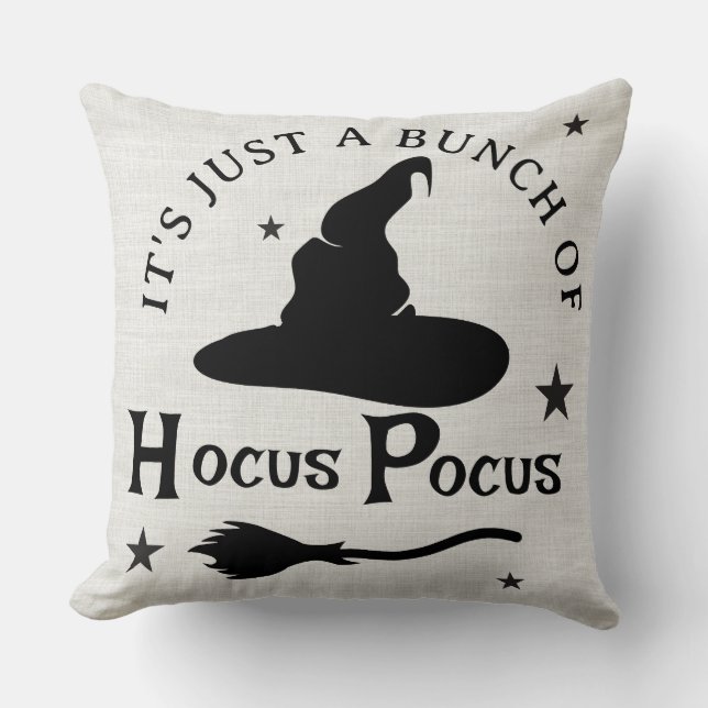 It's Just a Bunch of Hocus Pocus Throw Pillow Kussen (Voorkant)