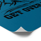 It's Just A Hill Get Over It Running Cross Country Poster (Hoek)