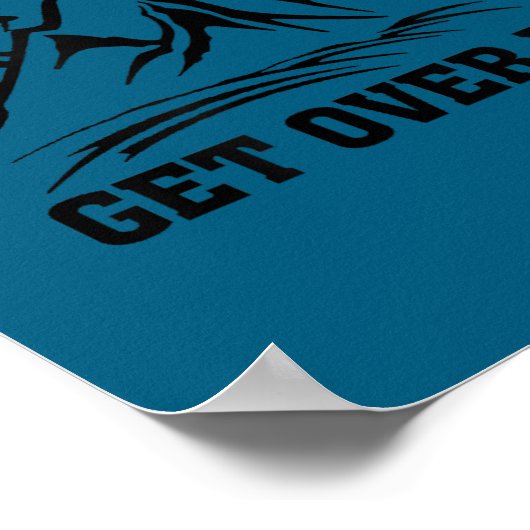 It's Just A Hill Get Over It Running Cross Country Poster (Hoek)