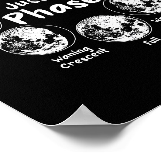 It's Just A Phase Moon Cycle Phases Of The Moon Poster (Hoek)