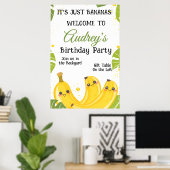It's Just Bananas Any Age Birthday Party Poster (Thuiskantoor)