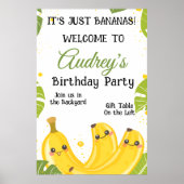 It's Just Bananas Any Age Birthday Party Poster (Voorkant)