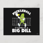 It's Kind of A Big Dill - Funny Pickleball Paddle Feestdagenkaart (Achterkant)
