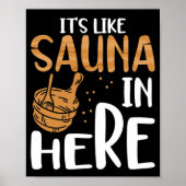 Its like sauna in here poster (Voorkant)