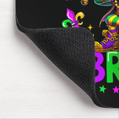 It's Mardi Gras Bruh Dabbing Leprechaun Jester New Muismat (Hoek)