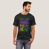 It's Mardi Gras Yall Mardi Gras Party Mask T-shirt (Voorkant volledig)