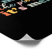 It's Me Hi I'm the Probleem It Me Fun Groovy For M Poster (Hoek)