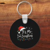 It's Me I'm Everything Christmas Light Couple Matc Sleutelhanger (Voorkant)