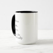 It's Miss Ms Mrs Dr Actually Mug Personalized, PHD Mok (Voorkant links)