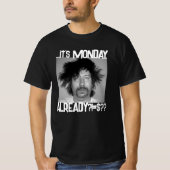 It's MONDAY Black T-shirt (Voorkant)