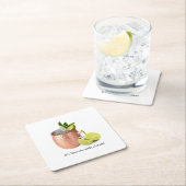 It's Moscow Mule O'clock! Kartonnen Onderzetters (Insitu)