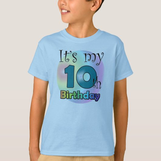 It's my 10th Birthday (boy) T-shirt (Voorkant)