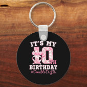 Its My 10th Birthday Girl Double Digits Coquette B Sleutelhanger (Voorkant)