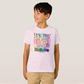 It's my 10th Birthday (girl) T-shirt (Voorkant volledig)