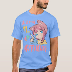 It's My 11th Birthday Anime Birthday Girl 11 Years T-shirt