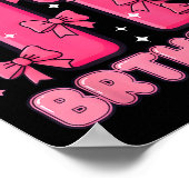 It's My 11th Birthday Coquette Bow Girl Cute 11 Ye Poster (Hoek)