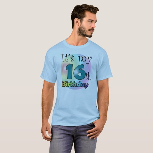 It's my 16th Birthday T-shirt (Voorkant volledig)
