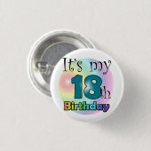 It's my 18th Birthday Ronde Button 3,2 Cm (Voorkant /achterkant)