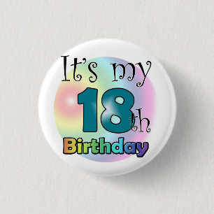 It's my 18th Birthday Ronde Button 3,2 Cm