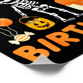 It's My 4th Birthday-funny Halloween Skeleton 4th  Poster (Hoek)