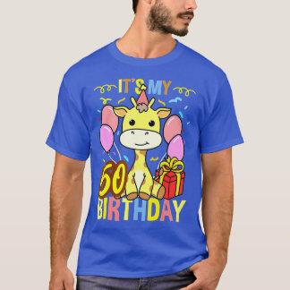 Its My 50th Birthday Giraffe Lover  T-shirt
