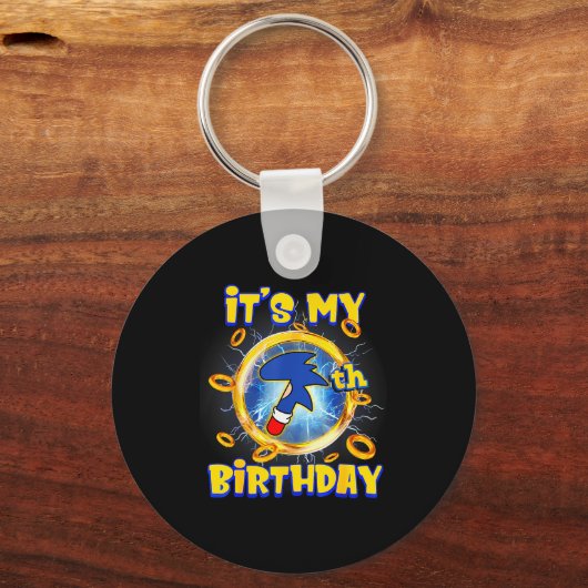 It's My 7th Birthday Boy Family Matching Party Fun Sleutelhanger (Voorkant)