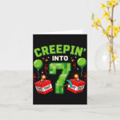 It's My 7th Birthday Boy Gamer Creen’ Into 7 Gamer Kaart (Gele Bloem)