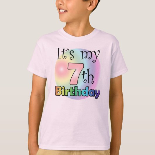 It's my 7th Birthday (Girl) T-shirt (Voorkant)