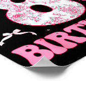 It's My 8th Birthday Nk Coquette Bow 8 Year Old Bi Poster (Hoek)