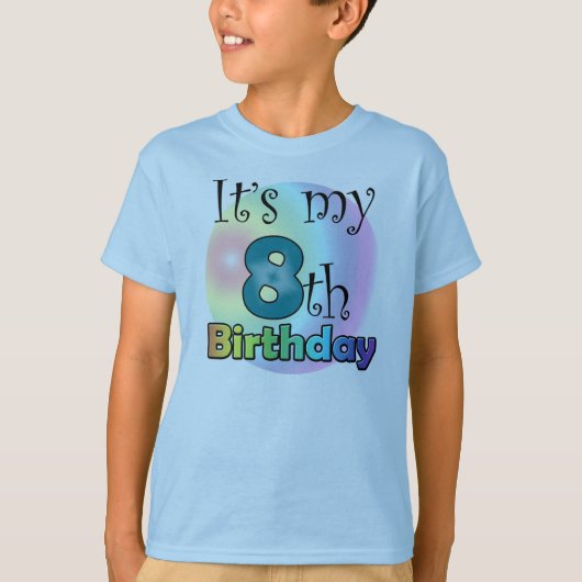 It's my 8th Birthday T-shirt (Voorkant)