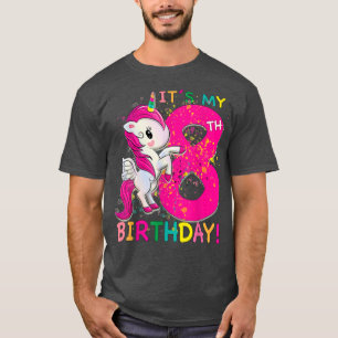 Its My 8th Birthday Unicorn 8 year old Birthd T-shirt