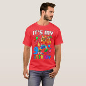 Its My 9th Birthday Building Brick 9 Years Old Boy T-shirt (Voorkant volledig)