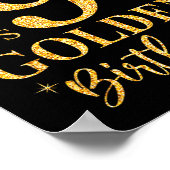 It's My 9th Golden Birthday Girl 9 Year Old Bday K Poster (Hoek)