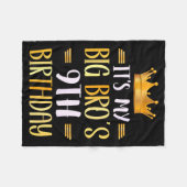 Its My Big Bros 9th Birthday Happy 9 Years Old  Fleece Deken (Voorkant (Horizontaal))