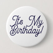 It's My Birthday Button Pin (Voorkant)