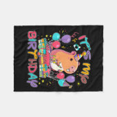 Its My Birthday Capybara Lovers Birthday Party Boy Fleece Deken (Voorkant (Horizontaal))