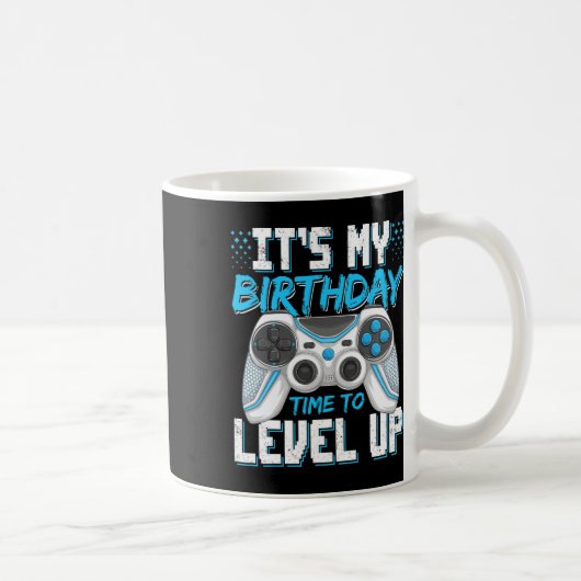 It's My Birthday Gamer Level Up Video Game Party B Koffiemok (Rechts)