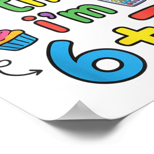 It's My Birthday I'm 6 7 Six Seven Teenager Funny Poster (Hoek)