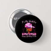 It's My Birthday Sagittarius Black Woman Nk Camo Ronde Button 5,7 Cm (Voorkant /achterkant)